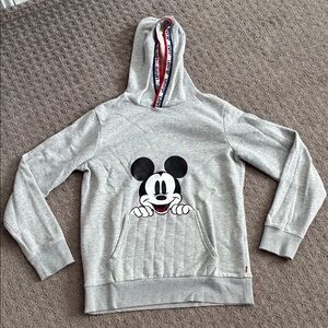Levi's Gray Hoodie with Mickey Mouse Design